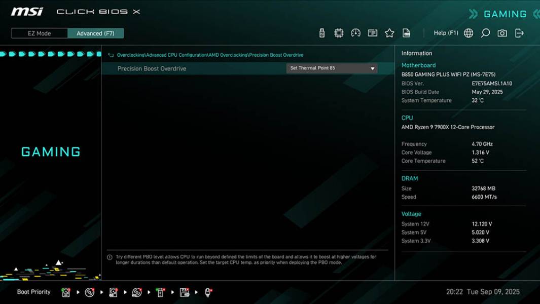 MSI B850 GAMING PLUS WIFI PZ-4